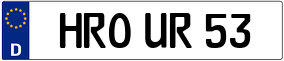 Trailer License Plate
